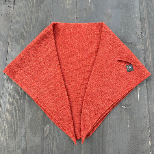 Sienna Brown Lambswool Pull Through Kerchief