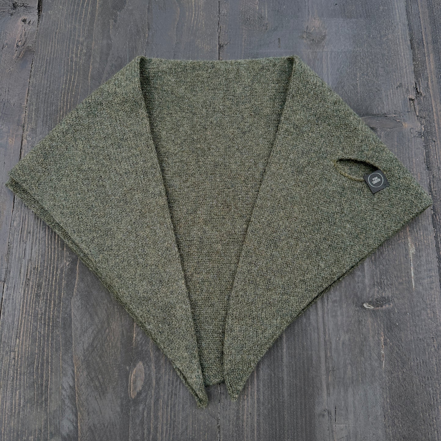 Olive Green Lambswool Kerchief