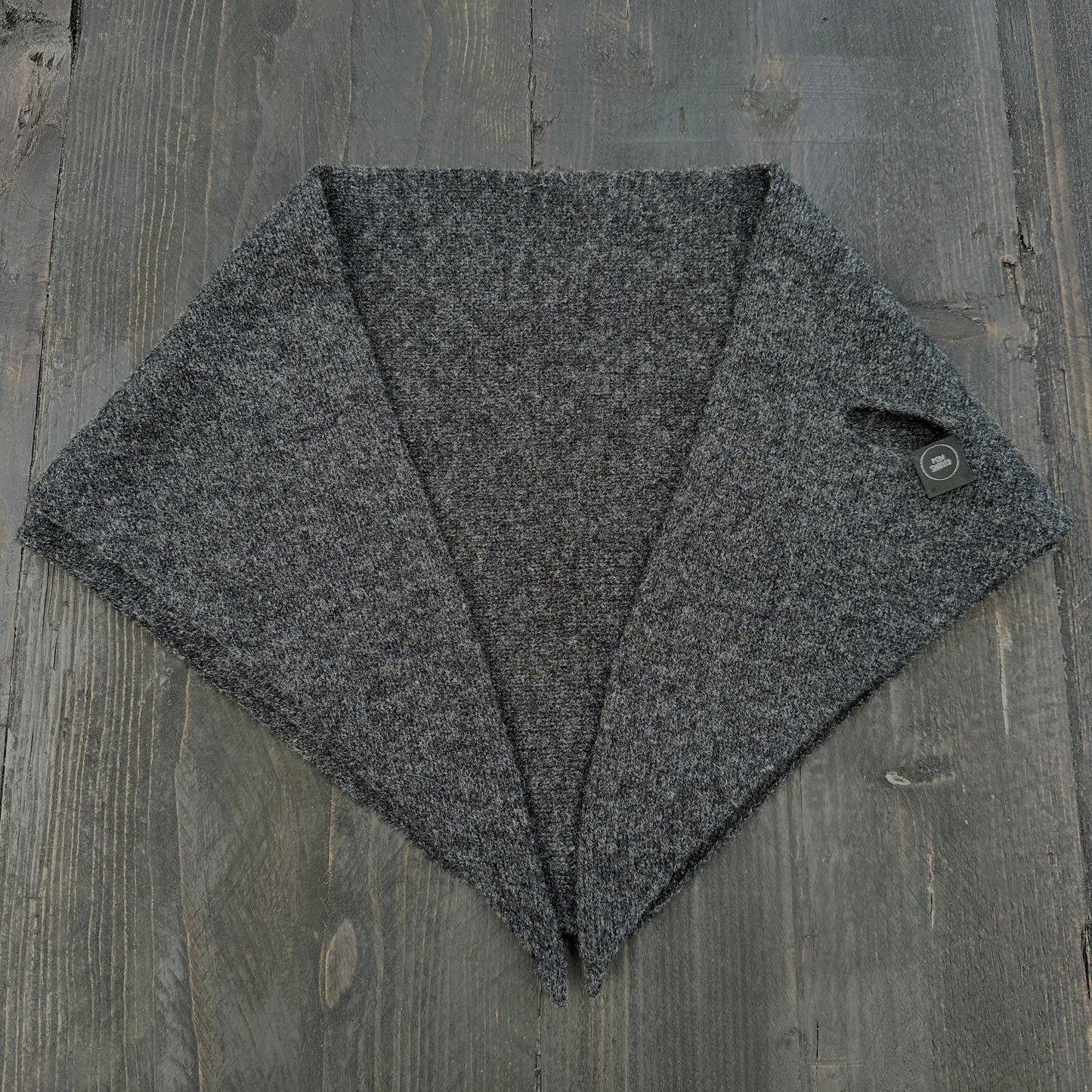 Charcoal Grey Lambswool Kerchief