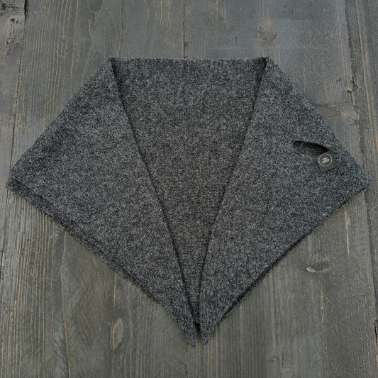 Charcoal Grey Lambswool Pull Through Kerchief