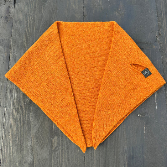 Rust Lambswool Pull Through Kerchief