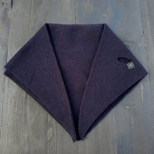 Navy Blue Lambswool Pull Through Kerchief