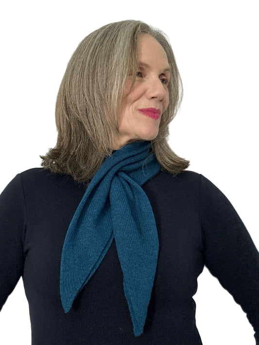 Diesel Blue Lambswool Pull-Through Kerchief