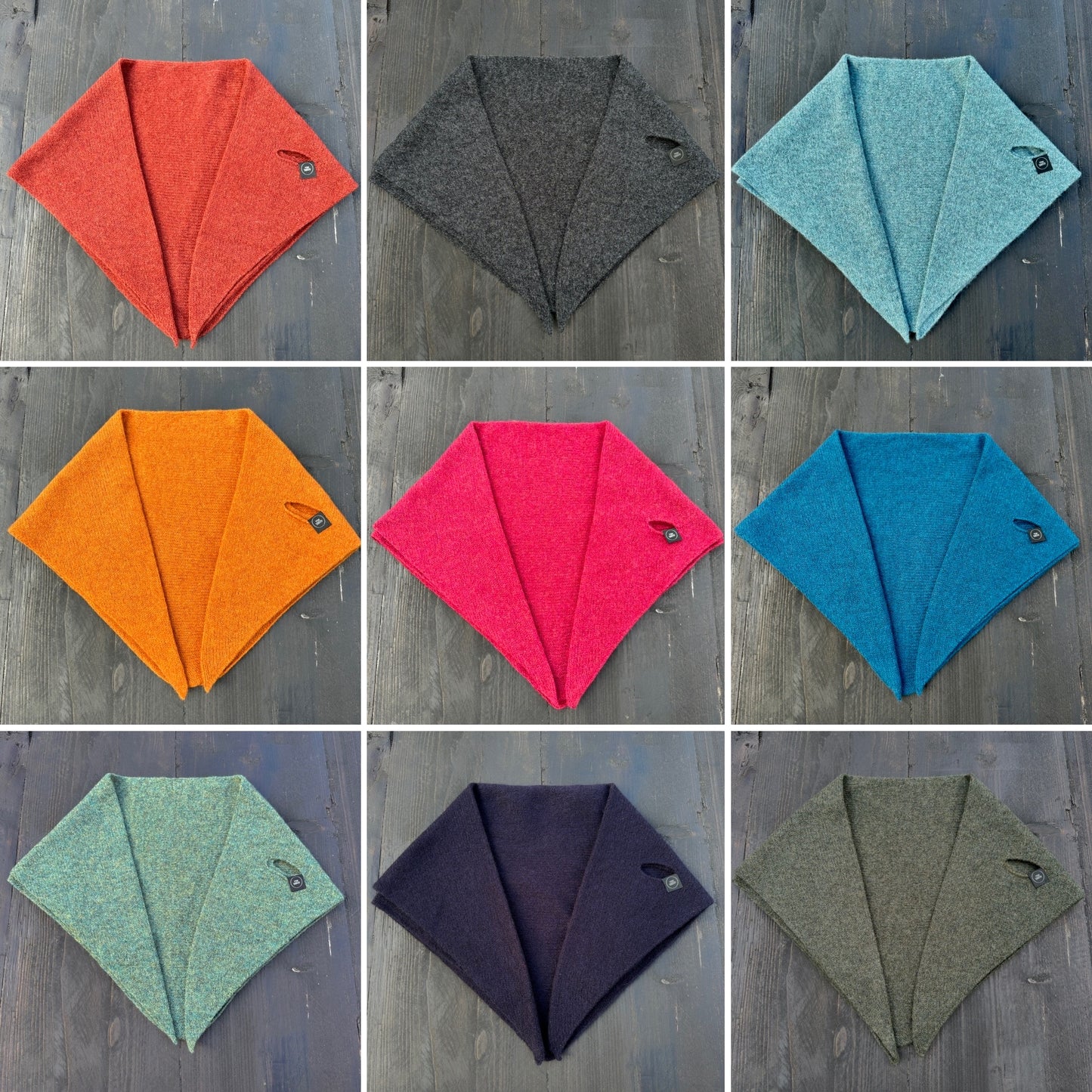 Cherry Lambswool Pull Through Kerchief