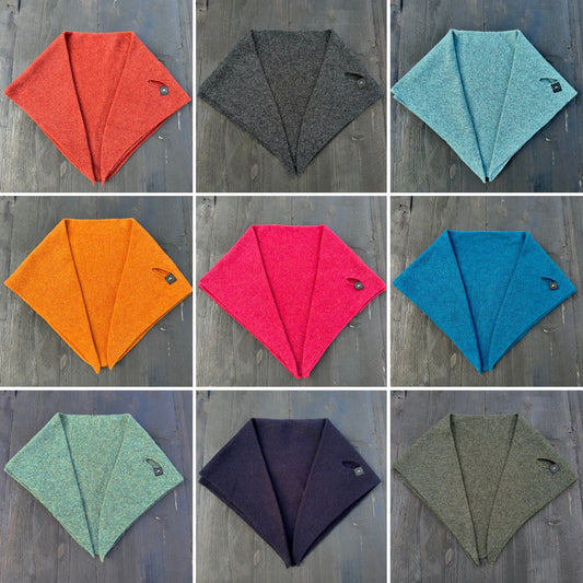 Cherry Lambswool Pull-Through Kerchief