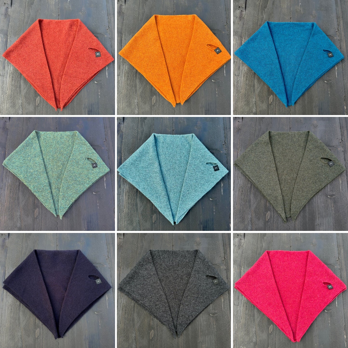 Caspian Blue Lambswool Kerchief