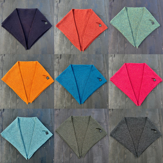 Diesel Blue Lambswool Pull-Through Kerchief