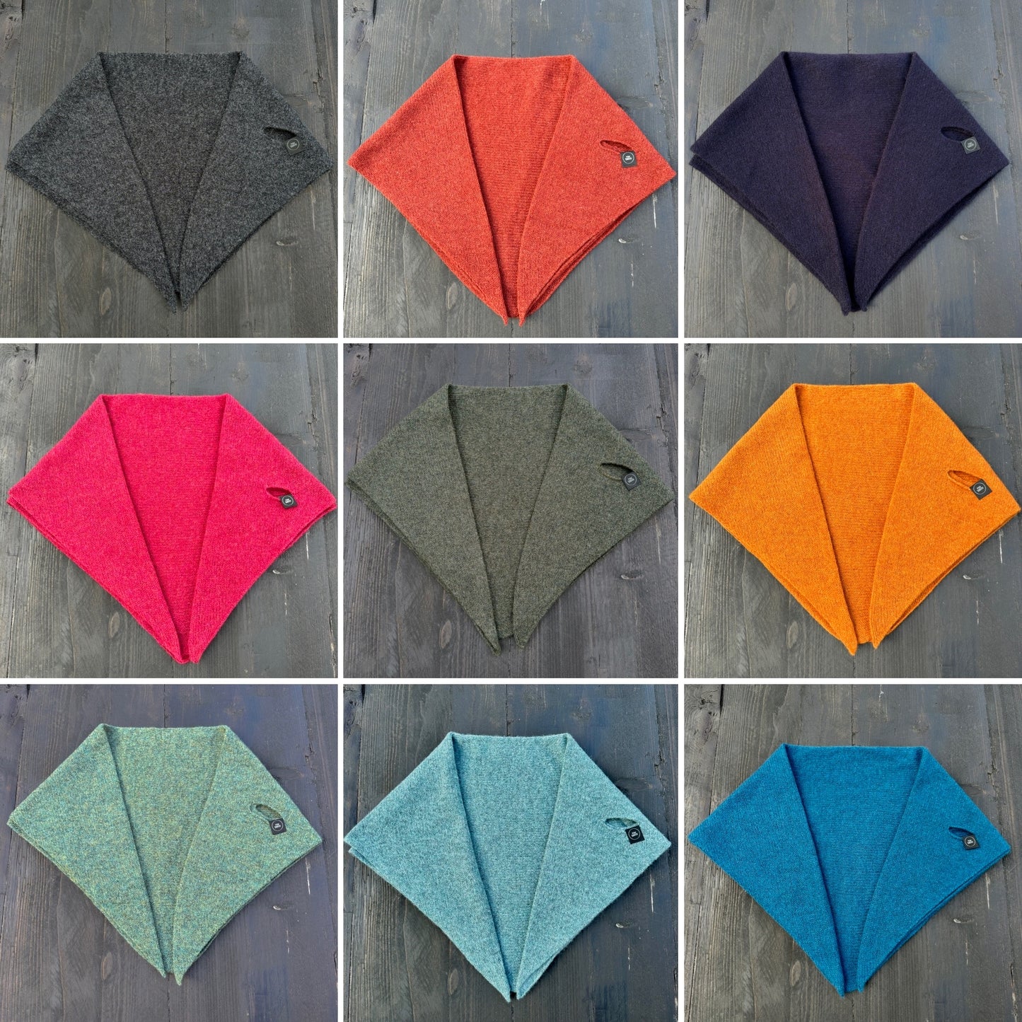Olive Green Lambswool Kerchief