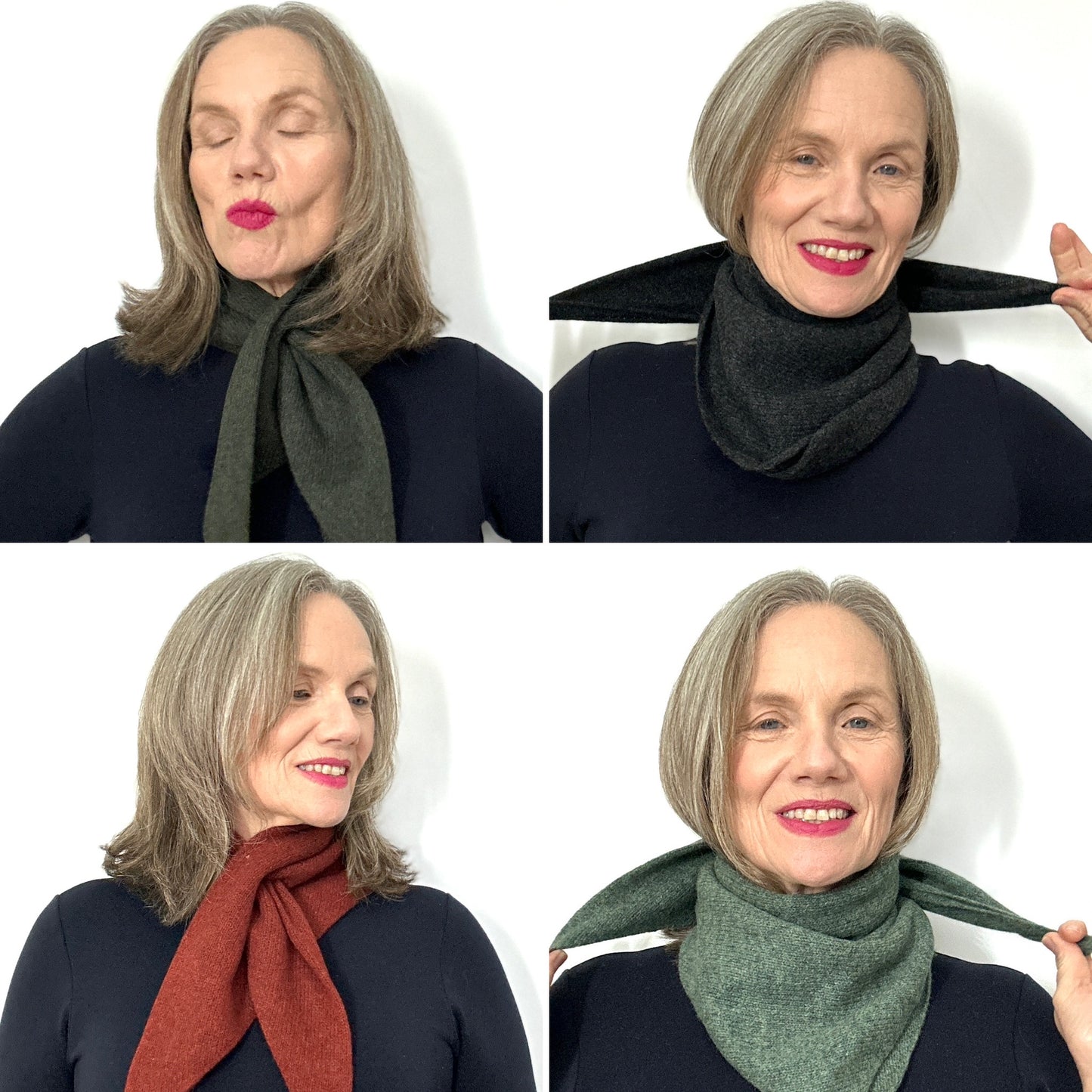 Sienna Brown Lambswool Pull-Through Kerchief