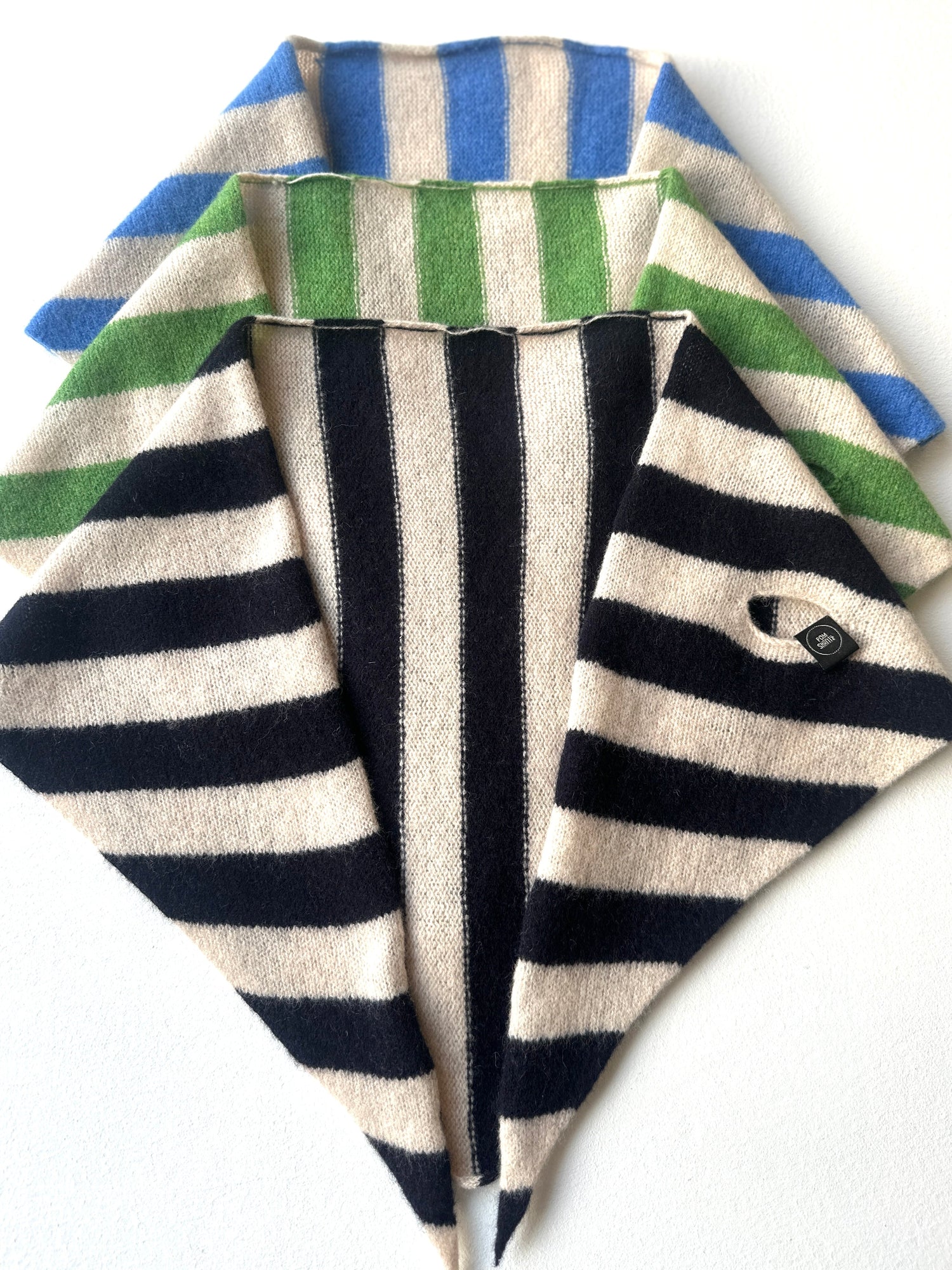 Single-Layer Striped Kerchiefs