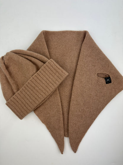 Camel Lambswool Beanie