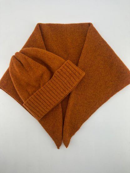 Rust Lambswool Kerchief