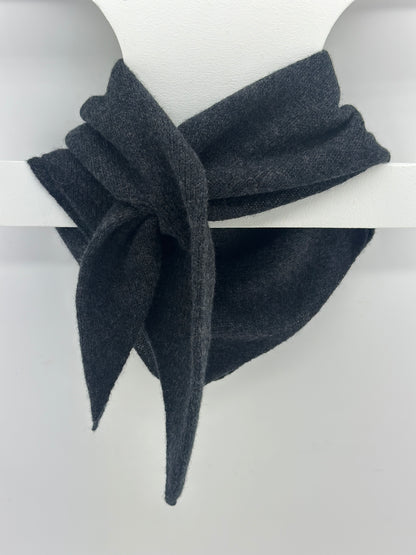 Charcoal Grey Lambswool Kerchief