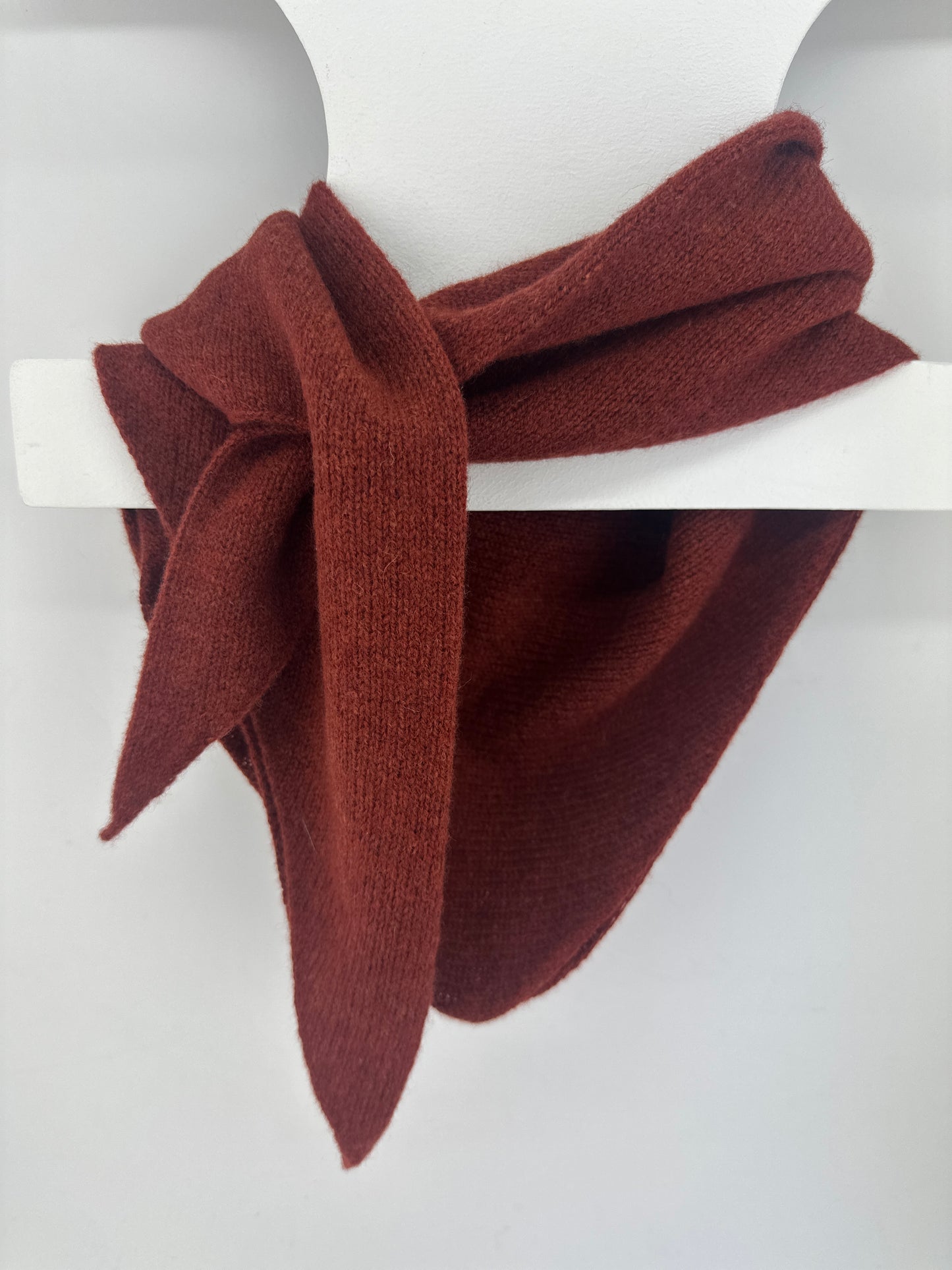 Sienna Brown Lambswool Kerchief