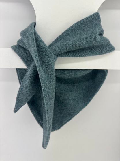 Caspian Blue Lambswool Kerchief