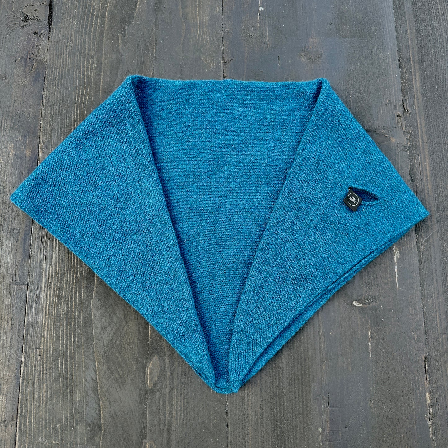 Diesel Blue Lambswool Pull Through Kerchief