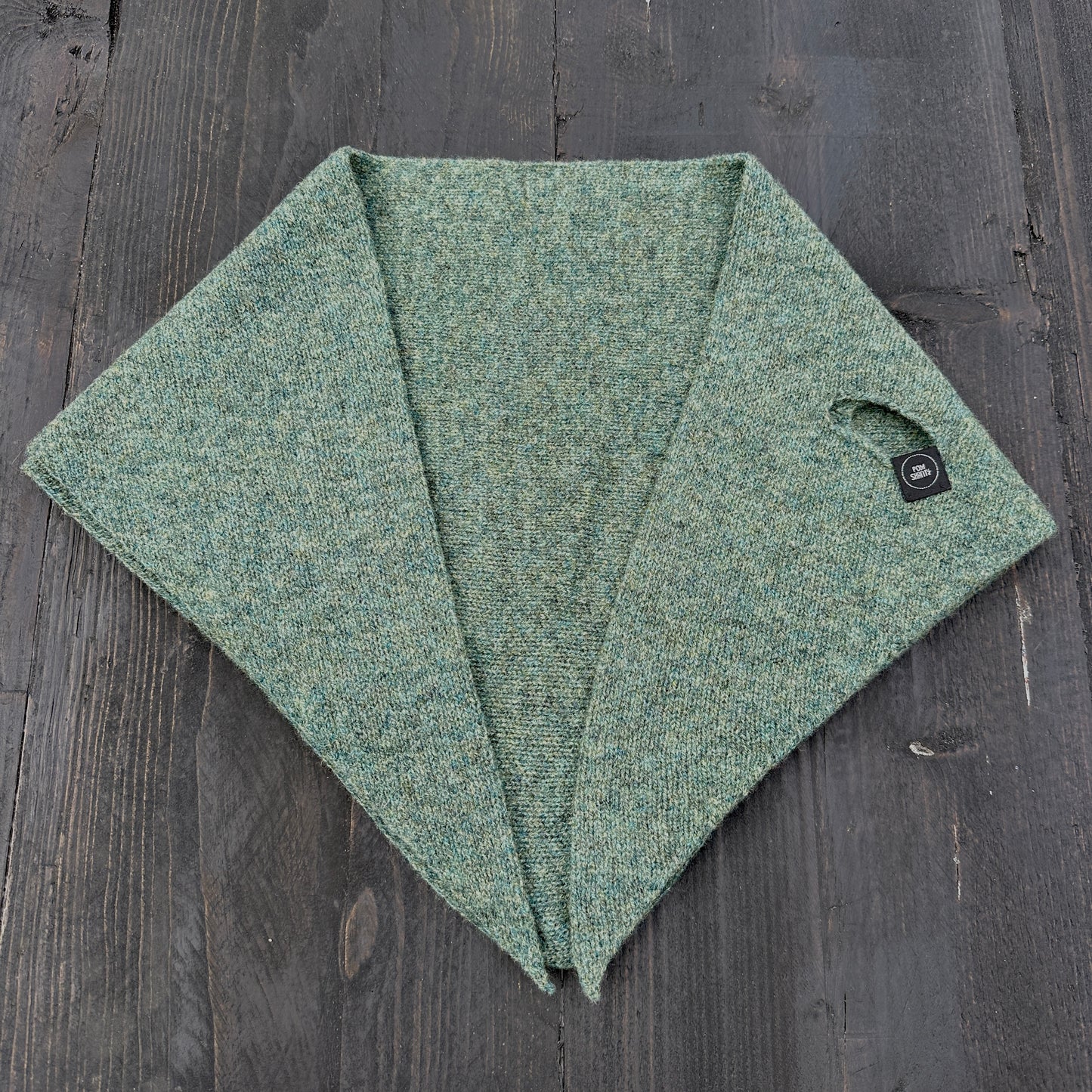 Peacock Green Lambswool Kerchief