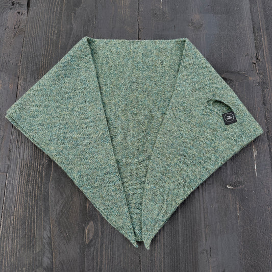 Peacock Green Lambswool Kerchief