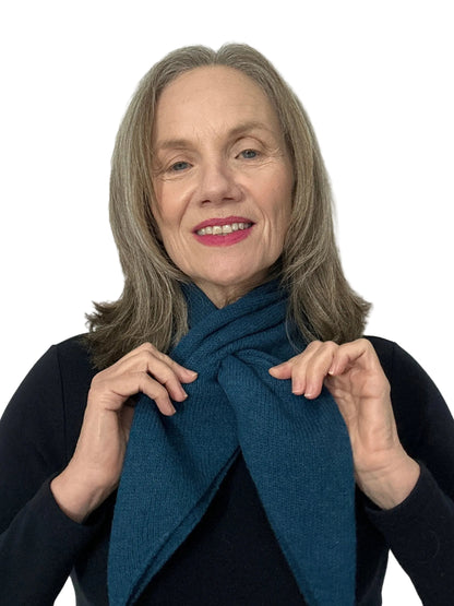 Diesel Blue Lambswool Pull-Through Kerchief