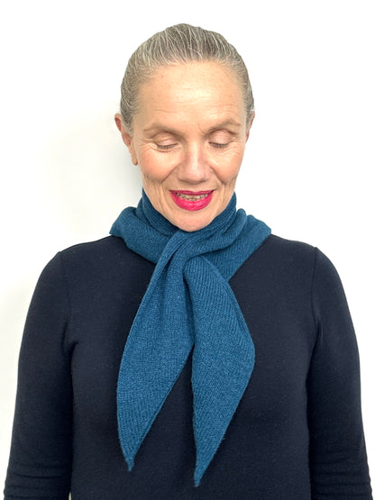 Diesel Blue Lambswool Pull-Through Kerchief