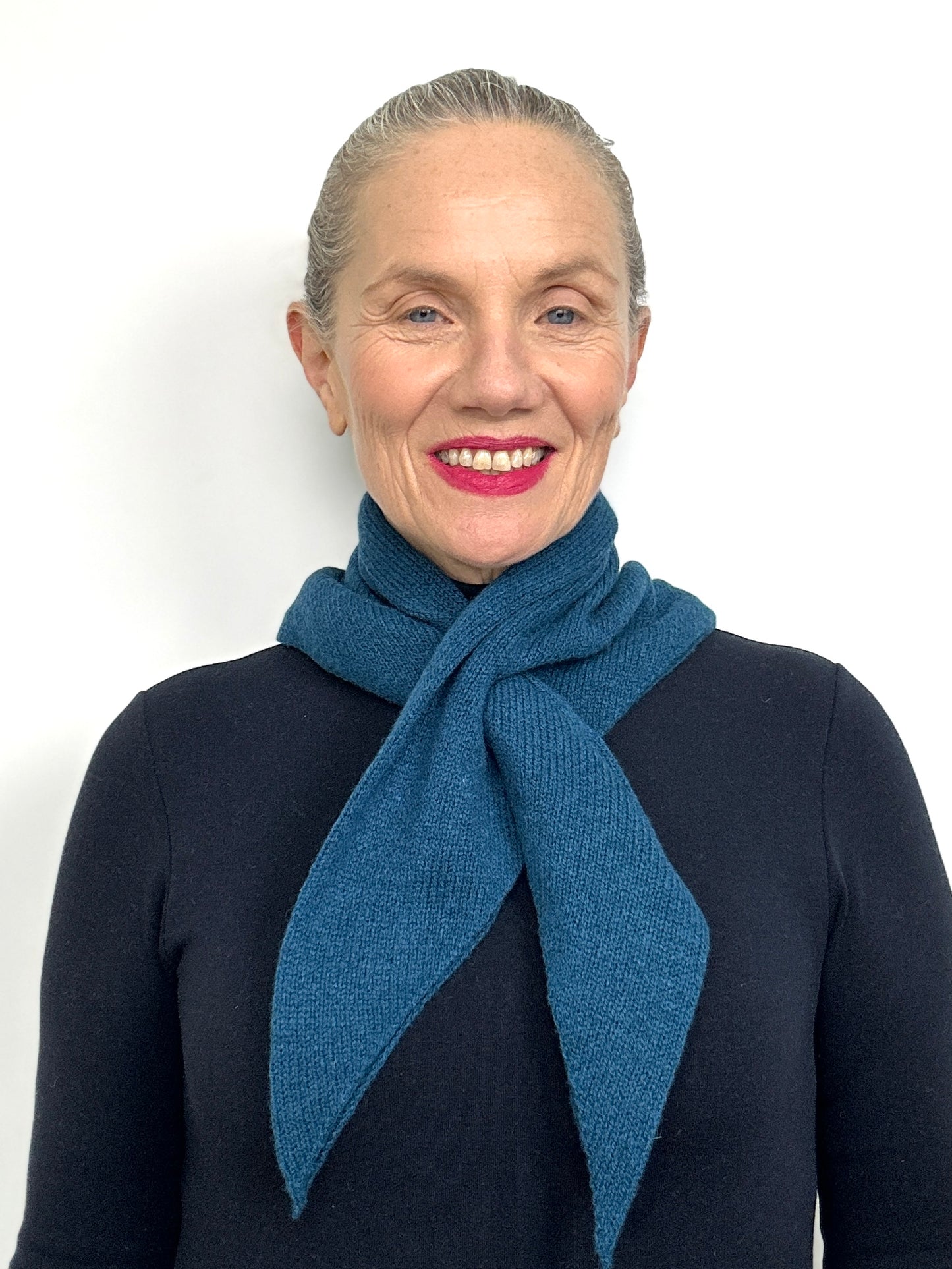 Diesel Blue Lambswool Pull-Through Kerchief