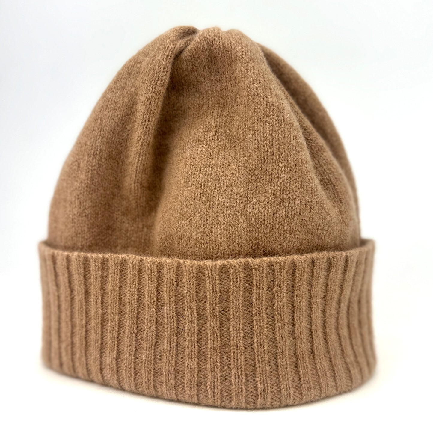 Camel Lambswool Beanie