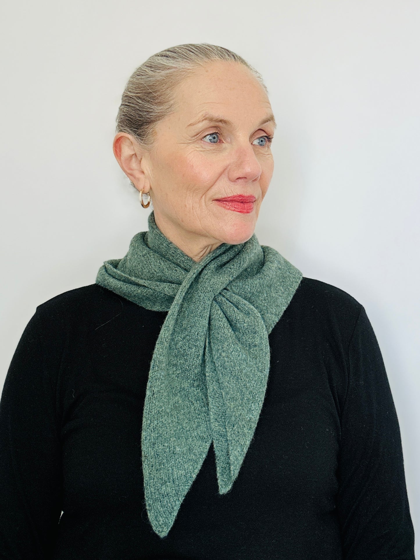 Peacock Green Lambswool Kerchief