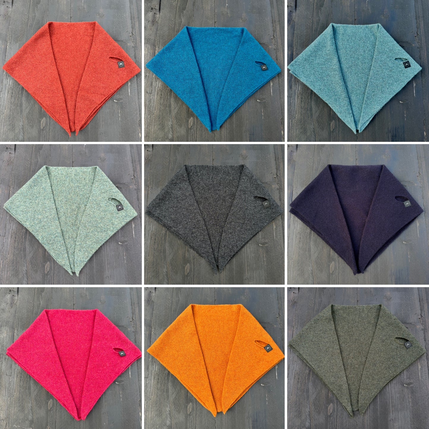 Navy Blue Lambswool Kerchief