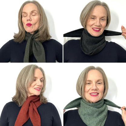 Sienna Brown Lambswool Pull-Through Kerchief